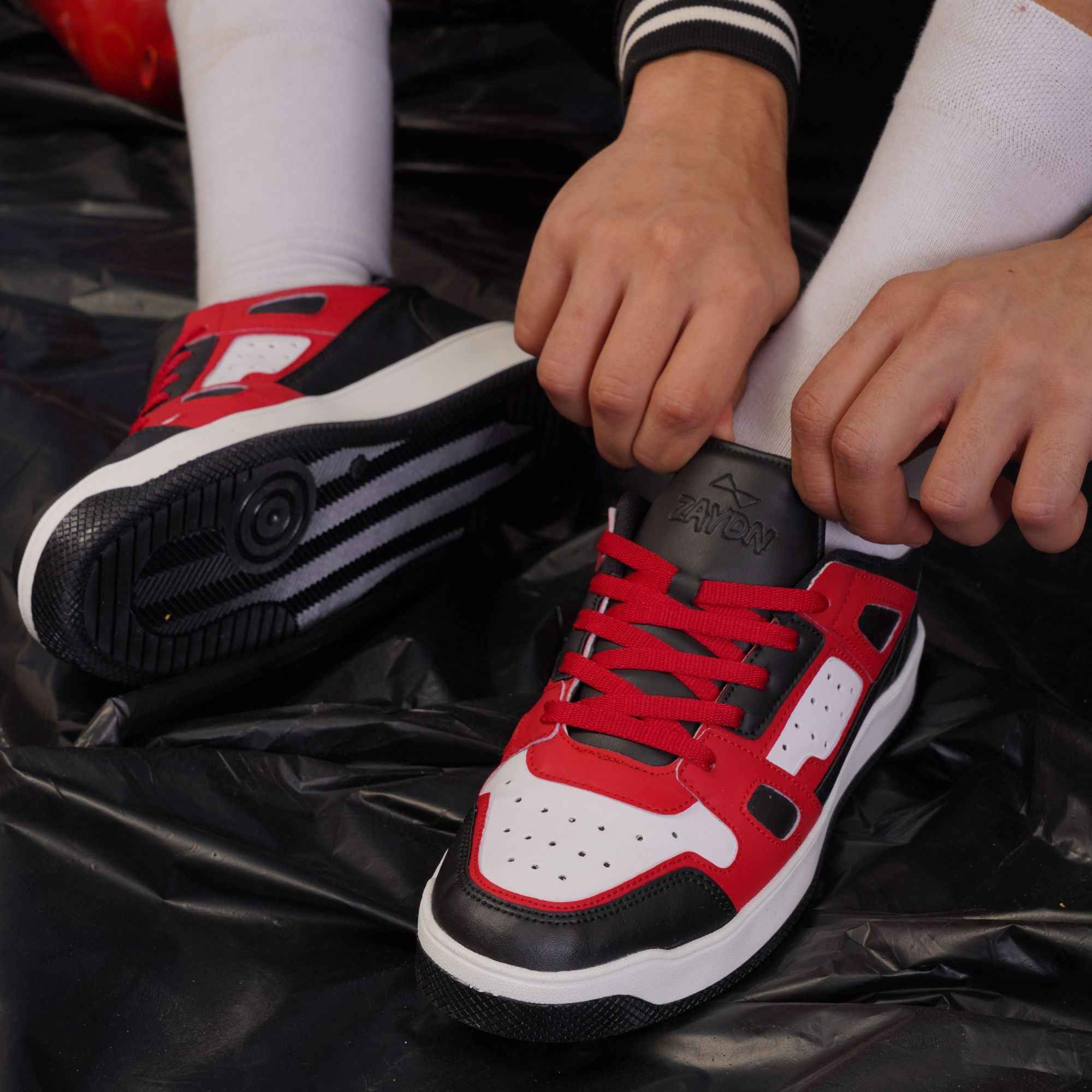 ASH Black Red Men's casual sneaker