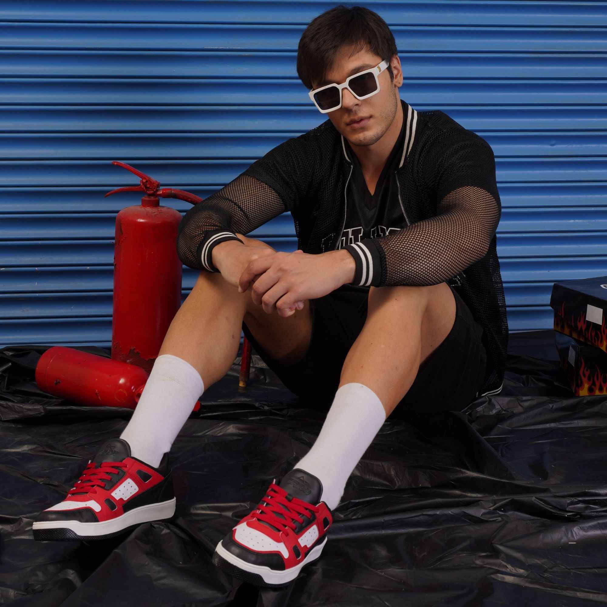 ASH Black Red Men's casual sneaker