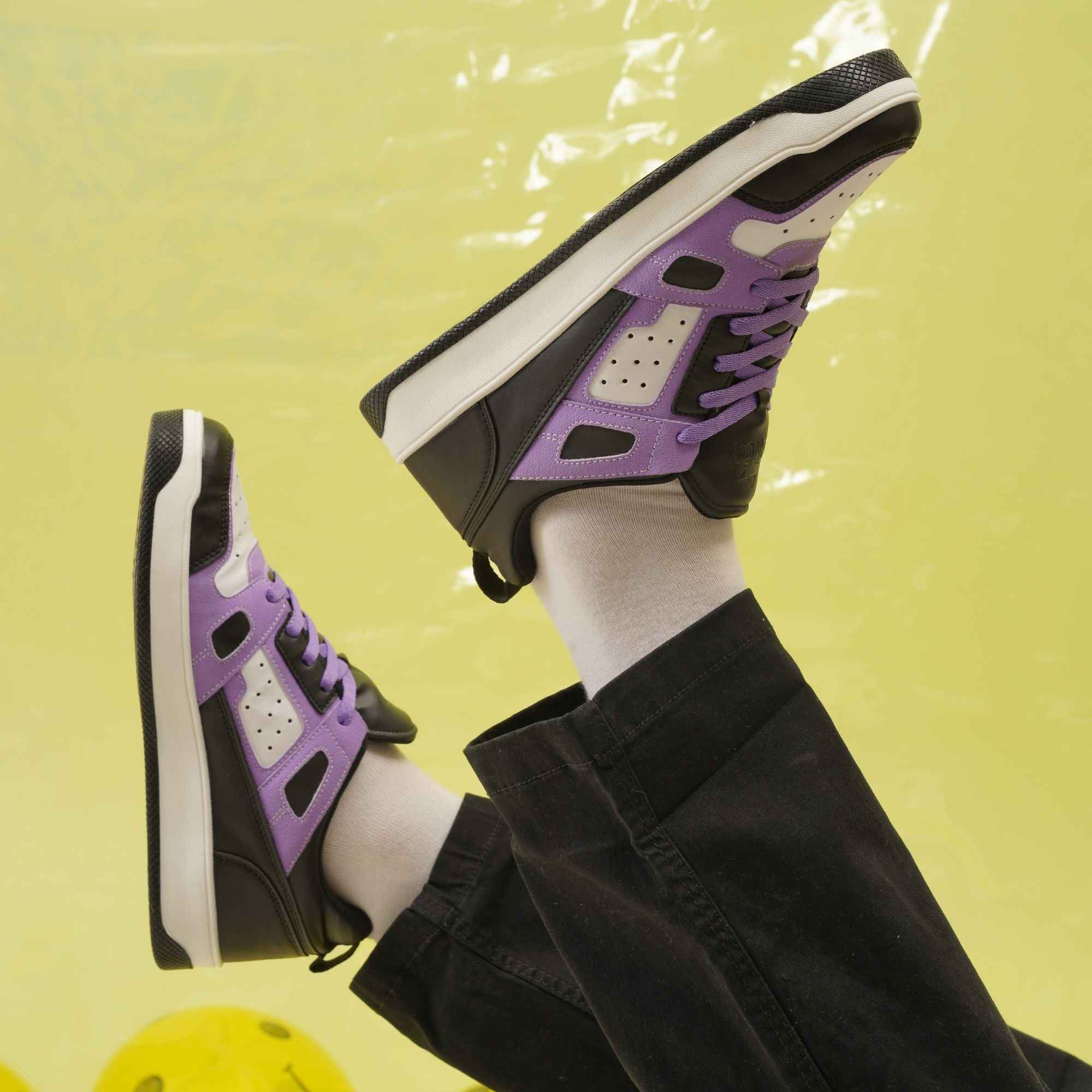 ASH Black Purple Men's casual sneaker