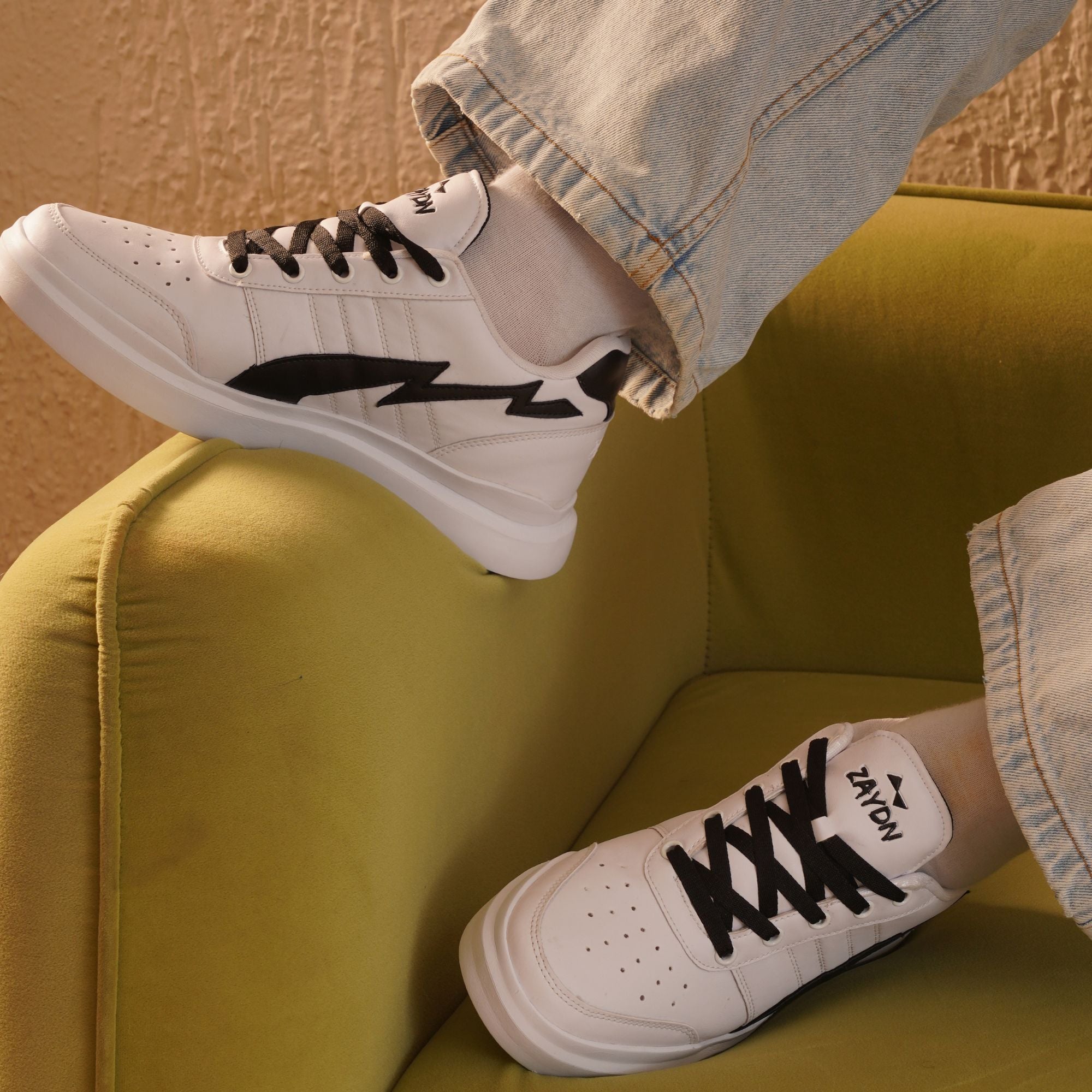 Zudio Shoes. Size- 38  White sneaker, Shoes, Clothes design
